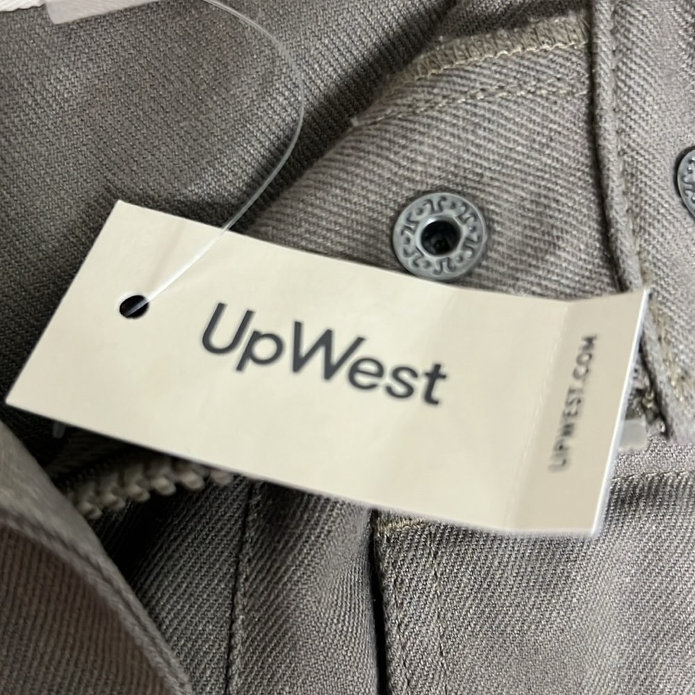 Upwest Ecohemp Twill Cropped Utility Jacket Taupe Nwt Sustainable Hemp Blend Sm — image 8 of 8
